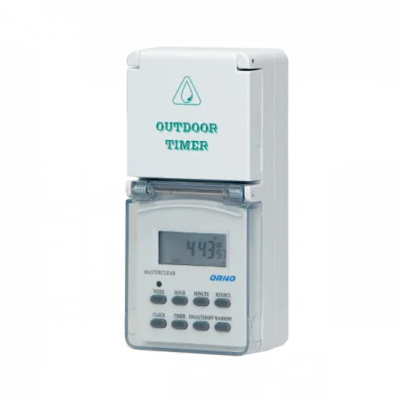 Programatory-czasowe - elektroniczny programator czasowy na zewnątrz ip44 8 programów or-pre-432orno 
