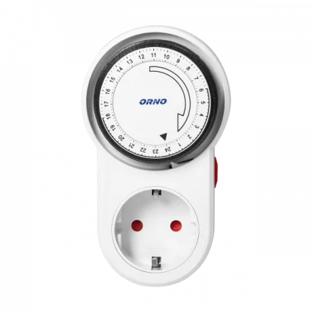 Programatory-czasowe - programator mechaniczny czasowy gniazdo schuko or-pre-443(gs) orno 