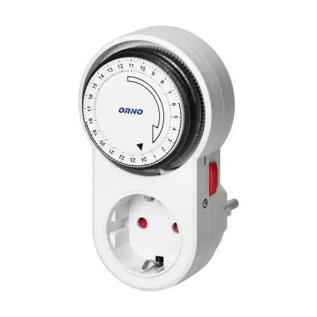 Programatory-czasowe - programator mechaniczny czasowy gniazdo schuko or-pre-443(gs) orno 