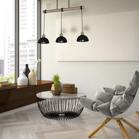 Lampy-sufitowe - lampa wisząca potrójna - regulowana wysokość 3xe27 erik mlp7640 eko-light 