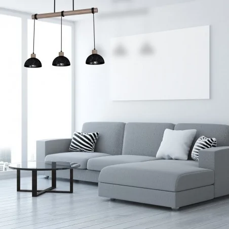 Lampy-sufitowe - lampa wisząca potrójna - regulowana wysokość 3xe27 erik mlp7640 eko-light 