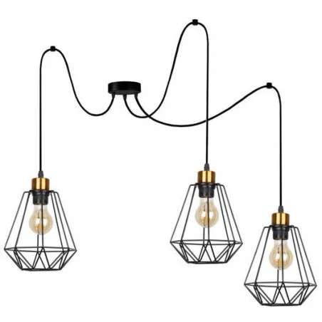Lampy-sufitowe - potrójna lampa wisząca industrialna 3xe27 primo p 33-00293 candellux 