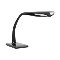 Lampki-biurkowe - czarna lampka led na biurko o mocy 7w ściemnialna 3000k-6000k dl-7/b erie orno 