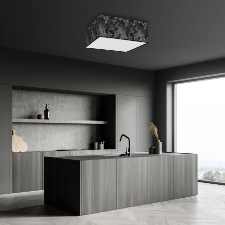 Lampy-sufitowe - oświetlenie kwadratowe o długości 50cm 3xe27 satino mlp7326 eko-light 