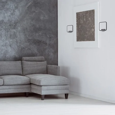 Kinkiety-do-salonu - czarny kinkiet w formie kwadratu 13w led nix black ml516 eko-light 