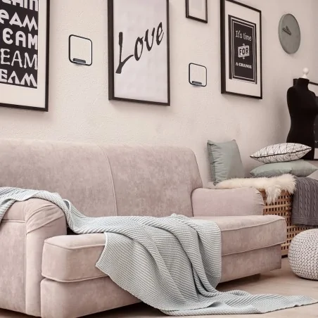 Kinkiety-do-salonu - czarny kinkiet w formie kwadratu 13w led nix black ml516 eko-light 