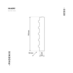 Kinkiety-do-salonu - oryginalny kinkiet metalowy 5xe14 phoenix mz5020 eko-light 