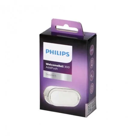 Dzwonki-do-drzwi-bezprzewodowe - przycisk bezprzewodowy do rozbudowy dzwonków philips ip65 welcomebell addpush 531116 orno 