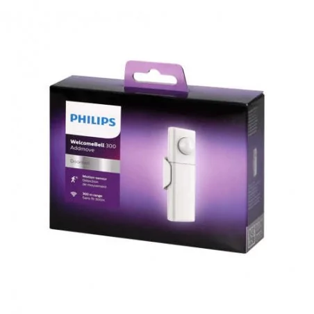 Czujniki-ruchu - bezprzewodowy czujnik ruchu na baterie 2xaa 300m welcomebell addmove philips 531118 orno 