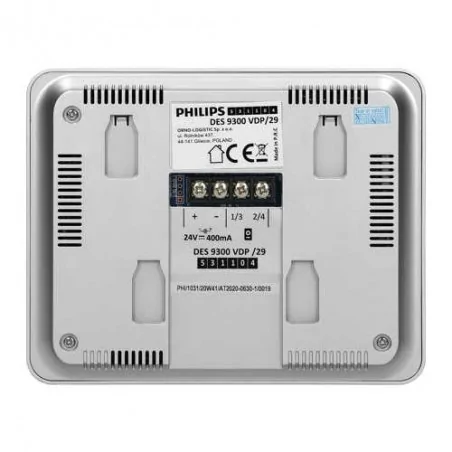 Wideodomofony - zestaw wideo domofonowy jednorodzinny 4,3'' 6 dźwięków dzwonka philips welcomeeye compact 531104 orno 