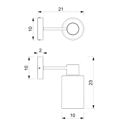 Kinkiety-do-salonu - kinkiet metalowo-szklany 1xe27 madera mlp8553 eko-light 