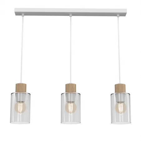 Lampy-sufitowe - potrójne oświetlenie wiszące - listwa 3xe27 madera mlp8555 eko-light 