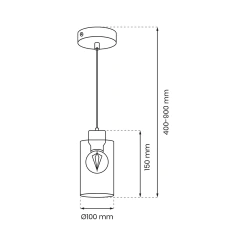 Lampy-sufitowe - nowoczesna lampa wisząca biało-drewniana 1xe27 madera mlp8554 eko-light 