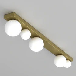 Lampy-sufitowe - oryginalna lampa sufitowa - podłużna 4 kule 5xg9 bibione mlp8398 eko-light 