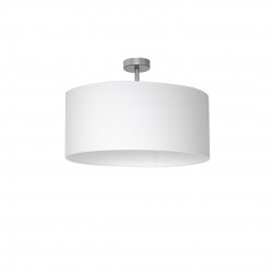 Lampy-sufitowe - biała lampa sufitowa metal + tkanina 1xe27 casino ml6373 eko-light