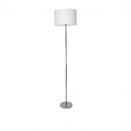 Lampy-stojace - lampa stojąca biało-chromowa 155cm 1xe27 casino ml6376 eko-light 
