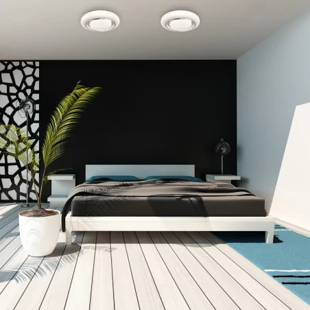 Plafony - plafon led 24w na pilota o zmiennej barwie ø380 mm megan ml6396 eko-light 