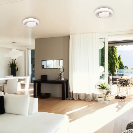 Plafony - plafon led 24w na pilota o zmiennej barwie ø380 mm megan ml6396 eko-light 