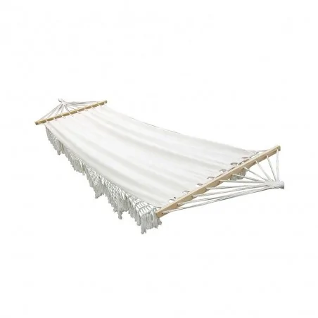 Meble-ogrodowe - kremowy hamak ogrodowy w stylu boho hawaje i vo2801 volteno 