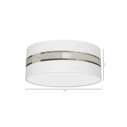 Lampy-sufitowe - biała lampa sufitowa o średnicy 40cm 2xe27 ultimo mlp7350 eko-light 