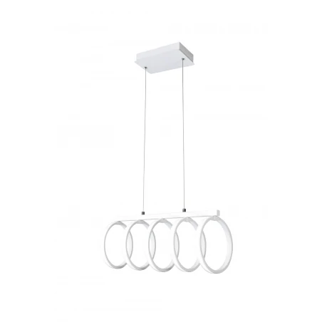 Lampy-sufitowe - copy of lampa wisząca sufitowa led w kolorze białym 3000k 60w il mio flint 5 led polux 