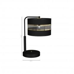 Lampki-nocne - lampa stołowa z transparentnym paskiem 1xe27 ultimo mlp7343 eko-light 