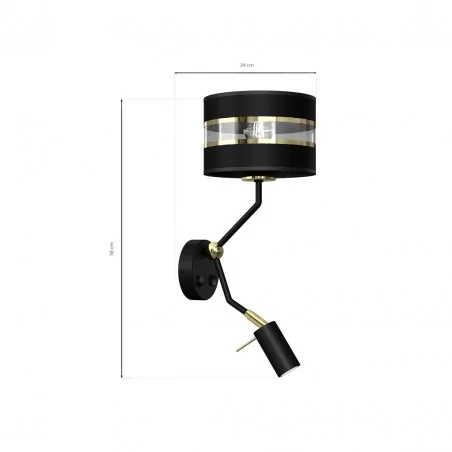 Kinkiety-do-salonu - kinkiet z dodatkowym światłem 1xe72 + 1xgu10 mini ultimo mlp7335 eko-light 