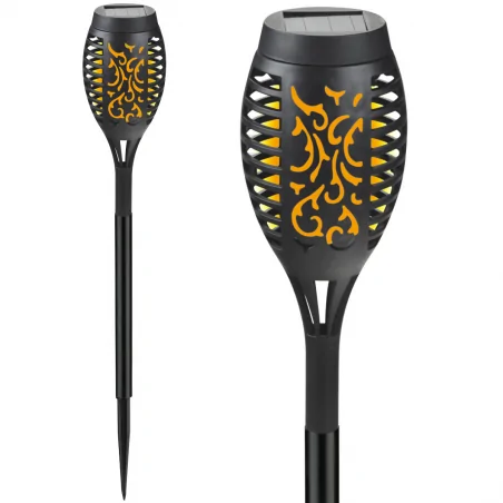 Lampy-solarne - lampka solarna pochodnia imitująca płomień 1700k fuego polux 