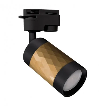 Oswietlenie-szynowe - oprawa sufitowa do zamontowania na szynoprzewodzie złoty/czarny gu10 piano tra 04091 ideus 