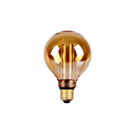 Zarowki-dekoracyjne - żarówka dekoracyjna led e27 g95 bursztynowa 4w 1800k decovintage amber pillar 317728 polux 