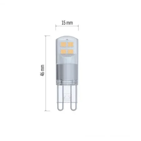 Gwint-trzonek-g9 - ciepła żarówka led g9 1,9w-21w 3000k 200lm classic jc zq9524 emos 