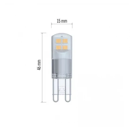 Gwint-trzonek-g9 - neutralna żarówka led g9 1,9w-21w 4000k 200lm classic jc zq9525 emos 