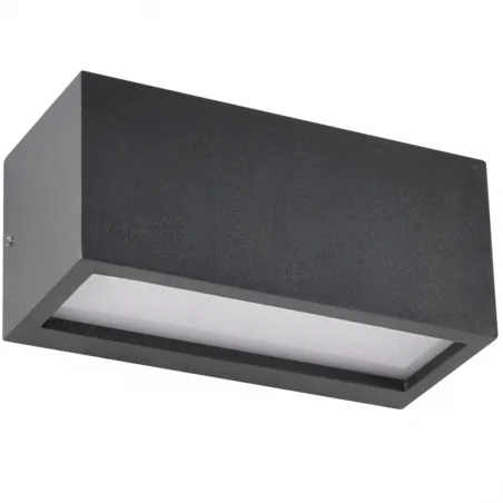 Kinkiety-ogrodowe - prostokątna lampa zewnętrzna na żarówkę e27 kinkiet tokio  polux 