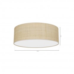 Lampy-sufitowe - oświetlenie sufitowe okrągłe 50cm 3xe27 marshall mlp7488 eko-light 