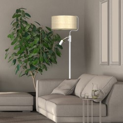 Lampy-stojace - lampa podłogowa rattanowa 160cm 1xe27 + 1xgu10 mini marshall mlp7492 eko-light 
