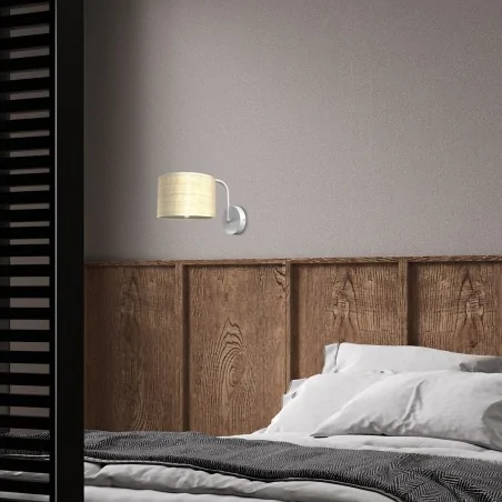 Kinkiety-do-salonu - klasyczny kinkiet o rattanowym kloszu 1xe27 marshall mlp7482 eko-light 