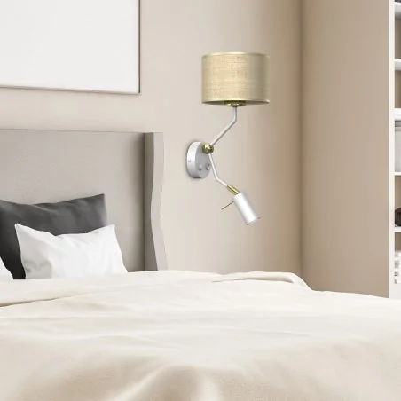 Kinkiety-do-salonu - kinkiet z dodatkowym źródłem światła 1xe27 + 1xgu10 mini mlp7483 marshall eko-light 