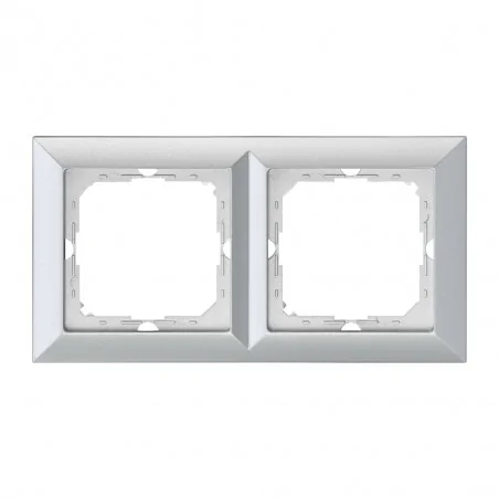 Ramki-podwojne - srebrna podwójna ramka ra-2p perła abex 