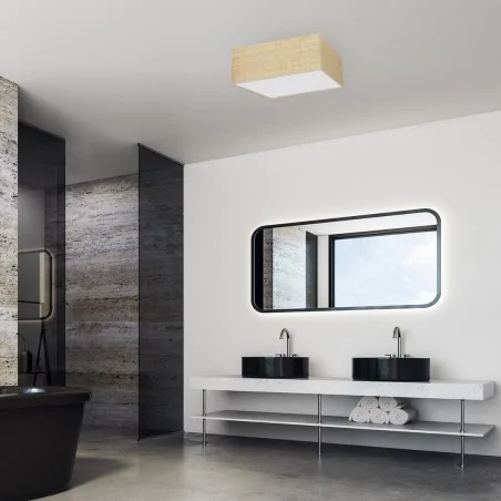 Lampy-sufitowe - lampa sufitowa brązowa 40cm 2xe27 marshall mlp7484 eko-light 