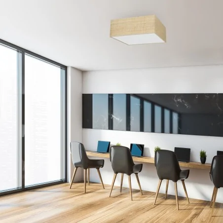 Lampy-sufitowe - lampa sufitowa brązowa 40cm 2xe27 marshall mlp7484 eko-light 