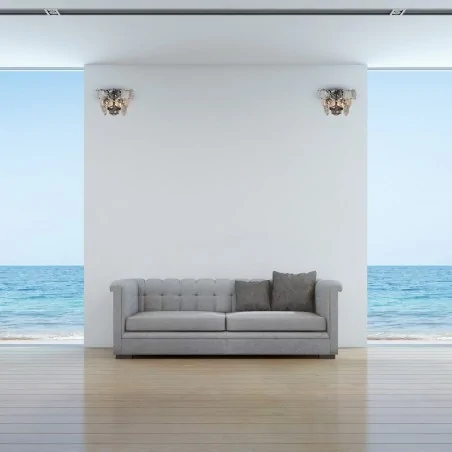 Kinkiety-do-salonu - chromowa lampa ścienna z kryształkami 2xe14 diana ml6932 eko-light 
