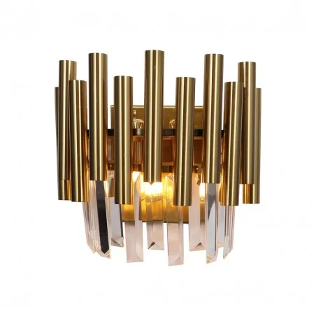 Kinkiety-do-salonu - efektowny kinkiet kryształkami i rurkami 2xe14 madison ml6937 eko-light 