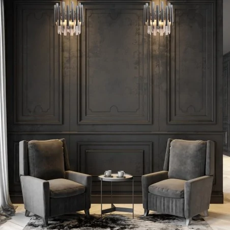 Kinkiety-do-salonu - lampa ścienna chromowa metalowa z kryształkami 2xe14 madison ml6936 eko-light 