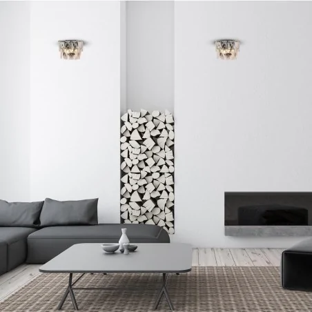 Kinkiety-do-salonu - lampa ścienna chromowa z kryształkami 2xe14 chelsea ml6930 eko-light 