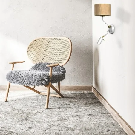 Kinkiety-do-salonu - kinkiet z dodatkowym ramieniem 1xe27 + 1xgu10 cork mlp7516 eko-light 