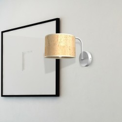 Lampy-sufitowe - lampa ścienna o korkowym kloszu 1xe27 cork mlp7515 eko-light 