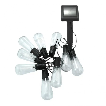 Swiecace-kule-i-girlandy - girlanda solarna żaróweczki edison 2m 10xled ip44 3000k 311528 polux 