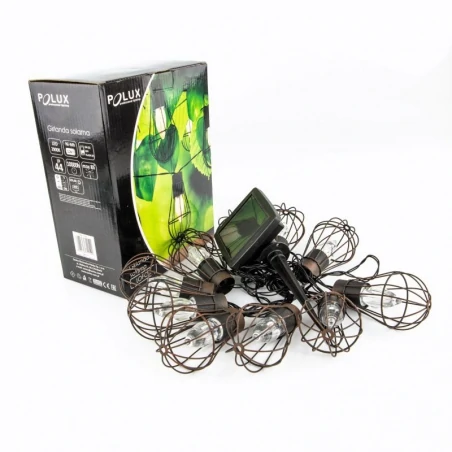 Swiecace-kule-i-girlandy - girlanda solarna w loftowym stylu 2m 10xled ip44 3000k 311542 polux 