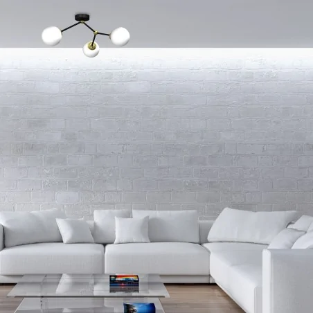 Lampy-sufitowe - oryginalna lampa sufitowa 3 białe kule 3xe14 joy mlp7460 eko-light 