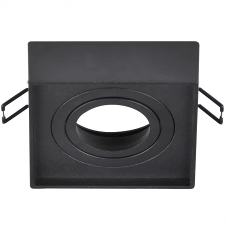 Oprawy-sufitowe-ruchome - czarne oczko sufitowe ruchome kwadratowe mr16 podtynkowe gaja 320230 polux 
